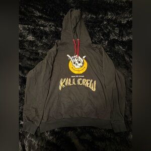Kill Crew Black Hoodie Skull Smiley Graphic Porrada Series Size XXL